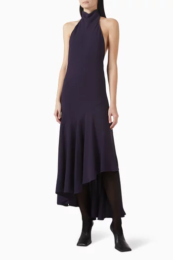 Asymmetrical Dress in Viscose