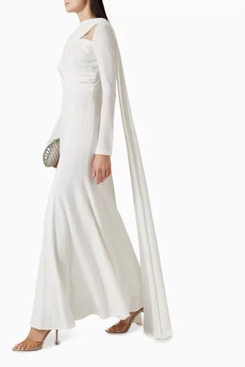 Asymmetric Fishtail Gown