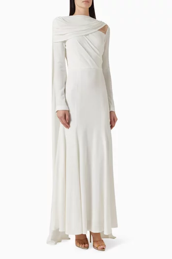 Asymmetric Fishtail Gown