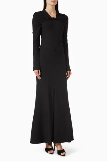 فستان بدرابيه ملفوف