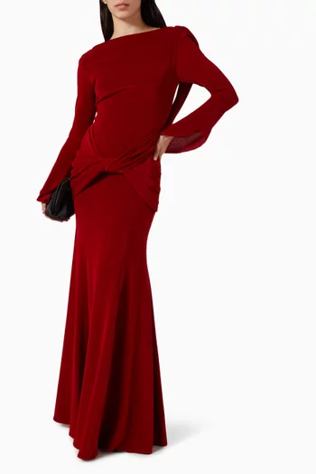 Criss-cross Fishtail Gown