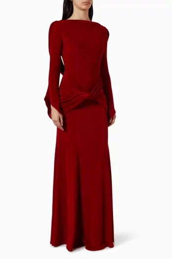 Criss-cross Fishtail Gown