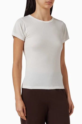 Crewneck T-shirt in Jersey