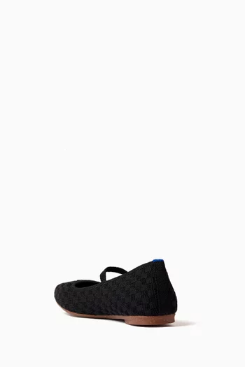 The Max Square Mary Jane Flats in Knit