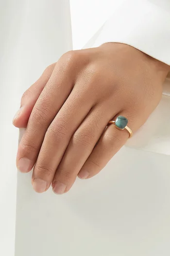 Nudo Topaz Ring in Pink Gold