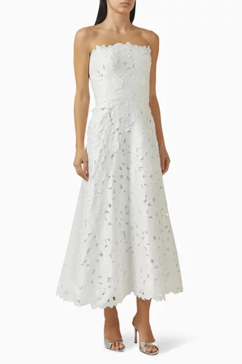 Vella A-line Dress in Floral Lace