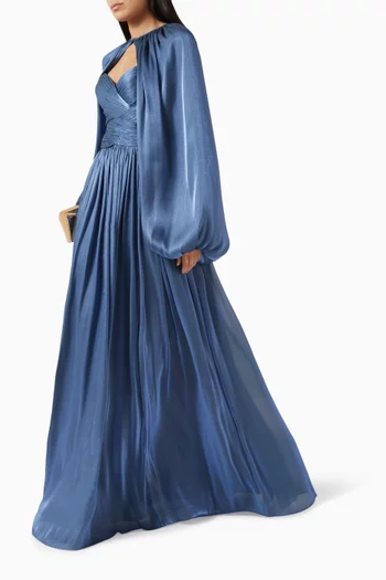 Sereen Gown & Sida Bolero in Lurex Georgette