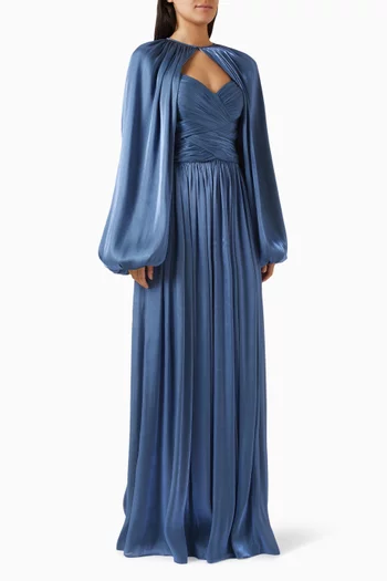 Sereen Gown & Sida Bolero in Lurex Georgette