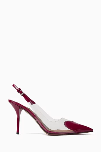 Le Cœur 90 Slingback Pumps in Patent Calfskin