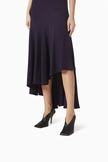 Square Toe 90 Pumps in Leather