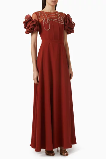 Bead-embellished Gown