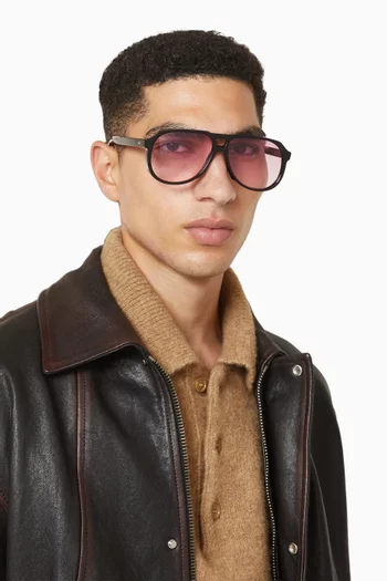 Aviator Sunglasses in Acetate