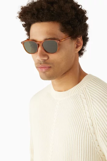 Sean Havana Sunglasses in Acetate