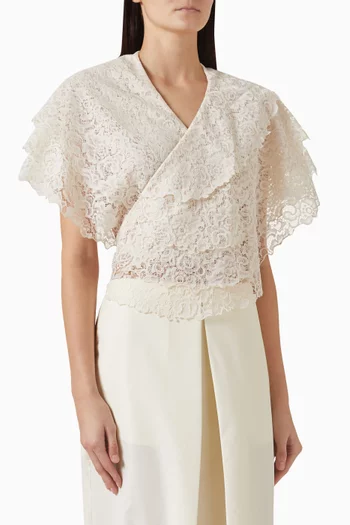 Sisilia Open-back Top in Lace