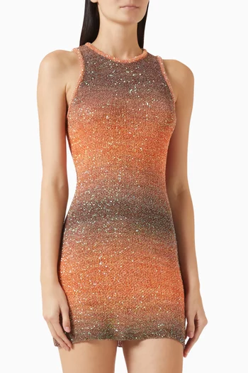 amber rose gold dress Asta Resort Gisele Mini – Rent with Iz main image 1