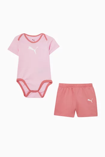 Minicats Onesie & Shorts Set