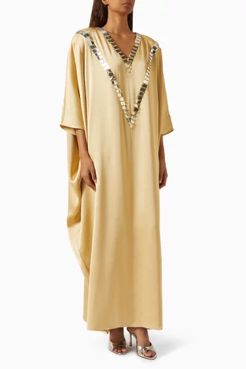 Embellished V-neck Kaftan