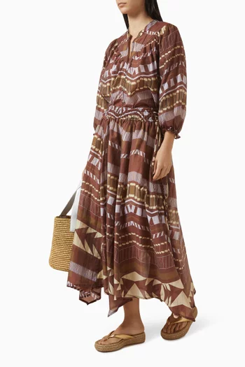 Printed Handkerchief Skirt