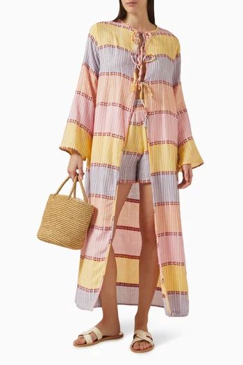 شورت زكار بنقشة مخططة