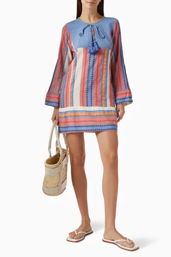 Zakar Embroidered Tunic Dress