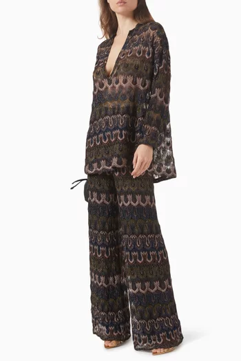 بلوزة فيسكوز لامع