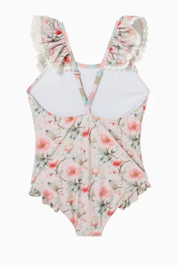 Petal Ruffle One-piece Swimsuit