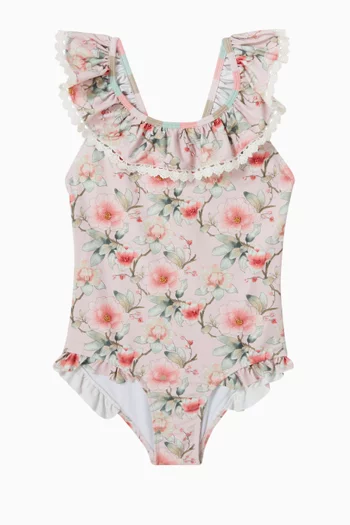 Petal Ruffle One-piece Swimsuit