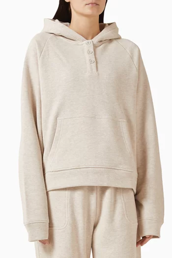 Loopback Henley Hoodie