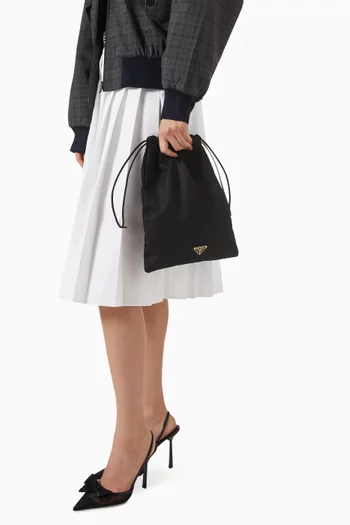 حقيبة برباط تضييق نايلون معاد تدويره