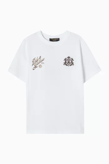 Crest Logo-print T-shirt in Cotton