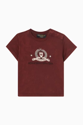 Serigraphic-print T-shirt in Cotton