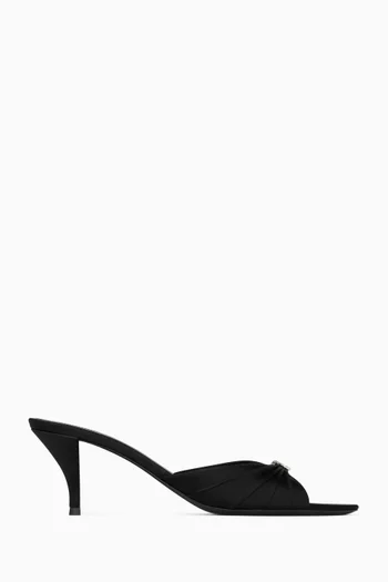 Jerry 60 Mules in Satin