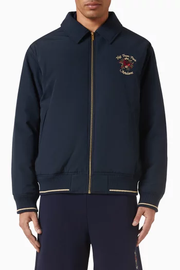 Bomber Slogan Rose Jacket