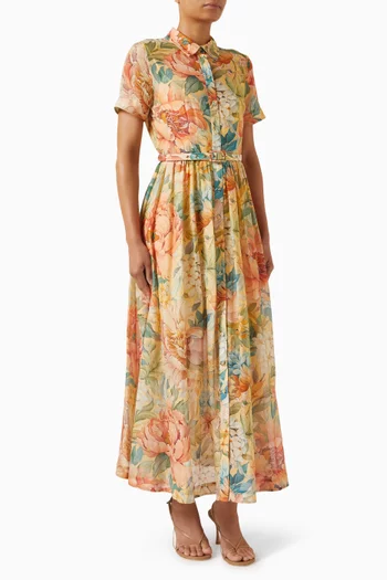 فستان سيدني بنمط قميص بحزام