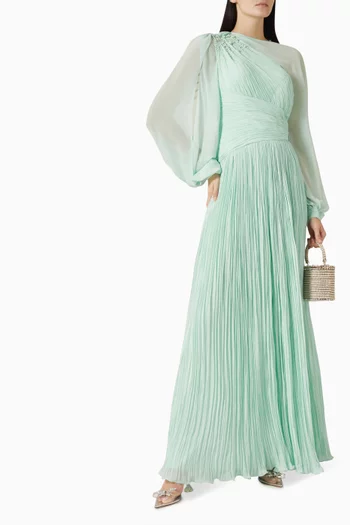 Cadencia Gown in Crepe & Chiffon