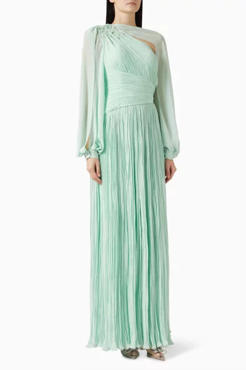 Cadencia Gown in Crepe & Chiffon