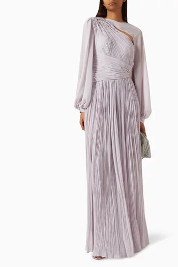 فستان كادينسيا كريب وشيفون