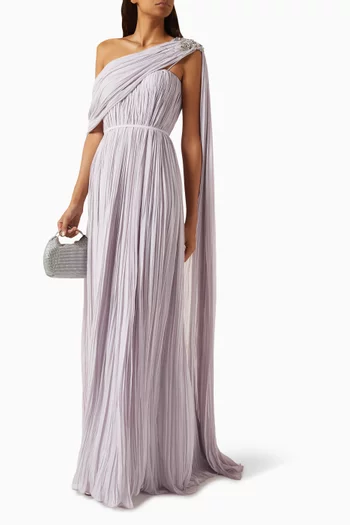 Bliss Gown in Crepe & Chiffon