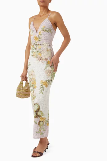 فستان سويت ثينج بكشكش مزيج قطن