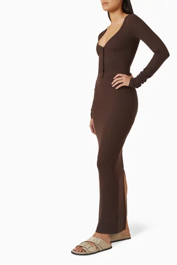 تنورة إيما طويلة مزيج رايون