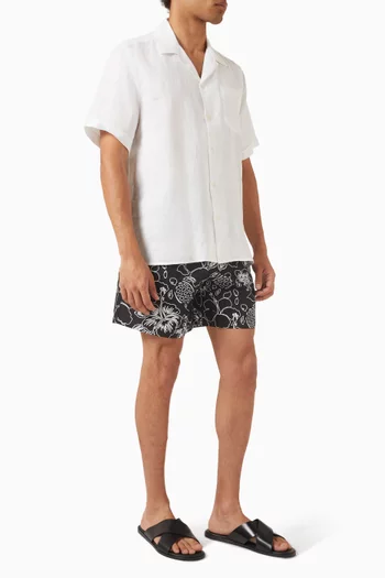 Tropical Turtles Ink Swim Shorts