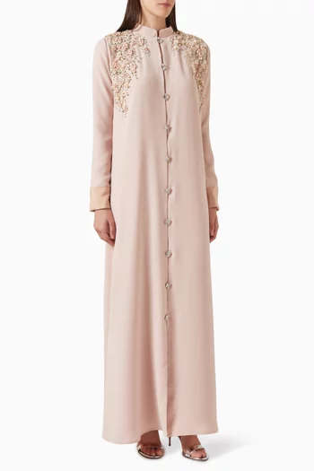 قفطان مزين بنقشة زهور