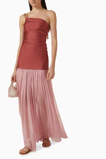 تنورة دلفينا طويلة