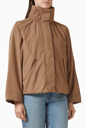 Funnel-neck Jacket in Nylon