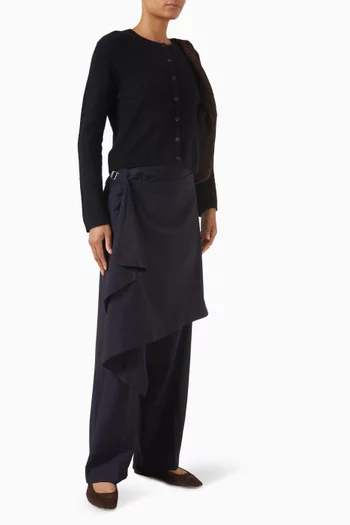 Crewneck Knit Cardigan