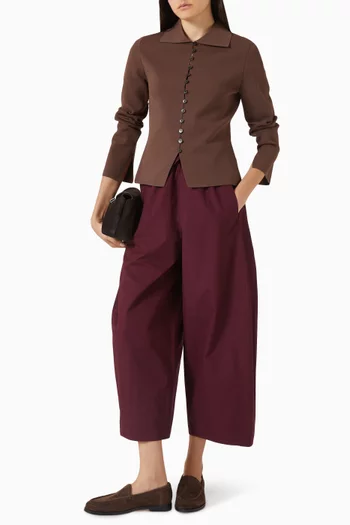 Button Collared Cardigan