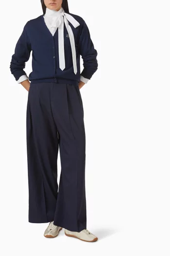 Oversized Bow Shirt in Cotton