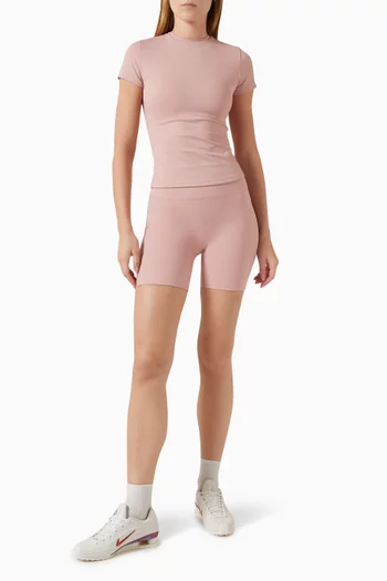 Matte 5" Biker Shorts