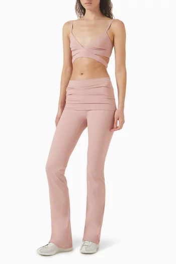 Matte Wrap Front Bra