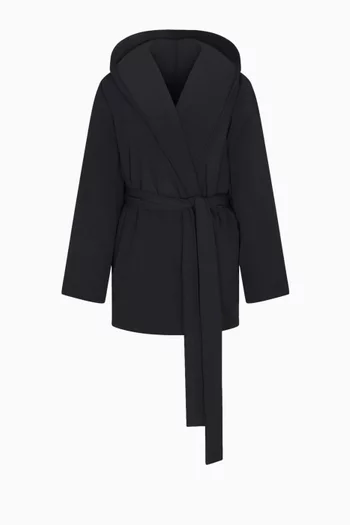 Woven Nylon Wrap Coat